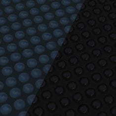 shumee fekete és kék napelemes lebegő PE medencefólia 210 cm