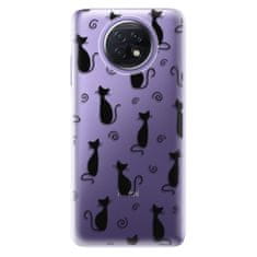 iSaprio Cat pattern 05 - black szilikon tok Xiaomi Redmi Note 9T