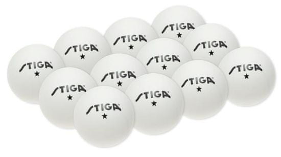 SEDCO Asztalitenisz labdák 1* TRAINING fehér műanyag 12db