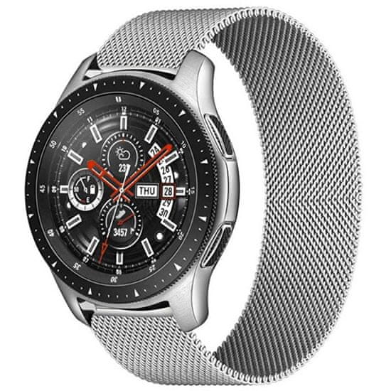 4wrist Milánói szíj a Samsung Galaxy Watch-hoz - Ezüst 22 mm