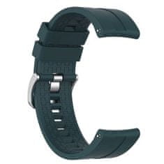 BStrap Silicone Cube szíj Huawei Watch GT 42mm, dark green