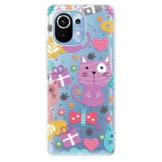 iSaprio Cat pattern 01 szilikon tok Xiaomi Mi 11