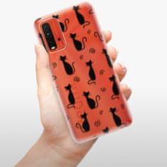 iSaprio Cat pattern 05 - black szilikon tok Xiaomi Redmi 9T