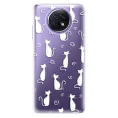 iSaprio Cat pattern 05 - white szilikon tok Xiaomi Redmi Note 9T