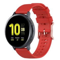 BStrap Silicone Rain szíj Samsung Galaxy Watch 3 41mm, red