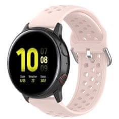 BStrap Silicone Dots szíj Samsung Galaxy Watch 3 41mm, pink