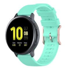 BStrap Silicone Rain szíj Samsung Galaxy Watch 3 41mm, teal