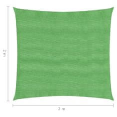 Greatstore 311272 Sunshade Sail 160 g/m² Light Green 2x2 m HDPE