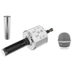 MG Bluetooth Karaoke mikrofon hangszóróval, ezüst