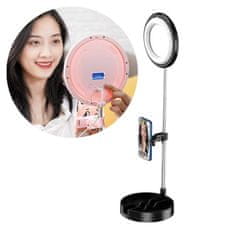 MG Beauty Selfie Ring szelfi lámpa, LED körfény, fekete