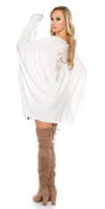 Amiatex Női kardigán 71531 + Nőin zokni Gatta Calzino Strech, fehér, UNIVERZáLIS