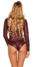 Amiatex Női body 78698, burgundi, S