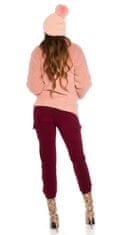 Amiatex Női dzsekik 79479 + Nőin zokni Gatta Calzino Strech, vén rózsaszín, S