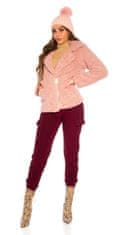 Amiatex Női dzsekik 79479 + Nőin zokni Gatta Calzino Strech, vén rózsaszín, S