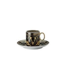 Rosenthal Versace ROSENTHAL VERSACE VIRTUS GALA BLACK Espresso csésze csészealjjal