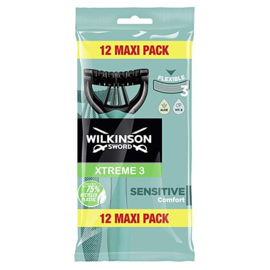 Wilkinson Sword Egyhasználatú borotva férfiaknak Wilkinson Sensitive Comfort 12 db