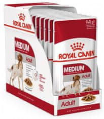 Royal Canin Medium Felnőtt alutasakos kutyaeledel, 10 x 140 g