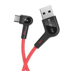 Blitzwolf BW-AC1 kábel USB / USB-C 3A 1.8m, piros