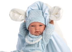 Llorens 73859 New born kisfiú - valósághű baba teljesen vinyl testtel - 40 cm