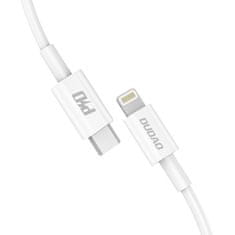 DUDAO L6X kábel USB-C / Lightning PD 18W 1m, fehér