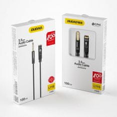 DUDAO L11S AUX kábel 3.5mm mini jack 1m, ezüst