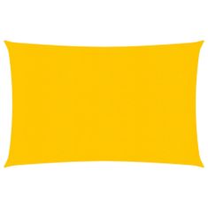 Greatstore sárga HDPE napvitorla 160 g/m² 2,5 x 4,5 m