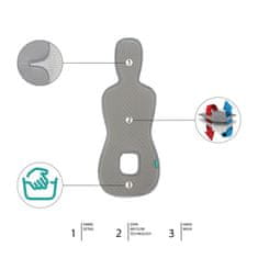 ZOPA Légáteresztő üléspárna az autósülésbe Breeze sk. 0+ Foggy Grey