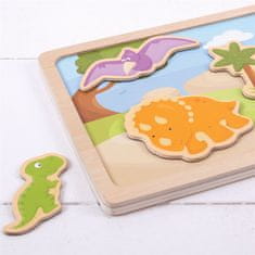 Bigjigs Toys mágneses puzzle dinoszauruszok