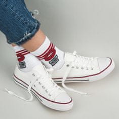 Amiatex Női tornacipő 36017 + Nőin zokni Gatta Calzino Strech, fehér, 38