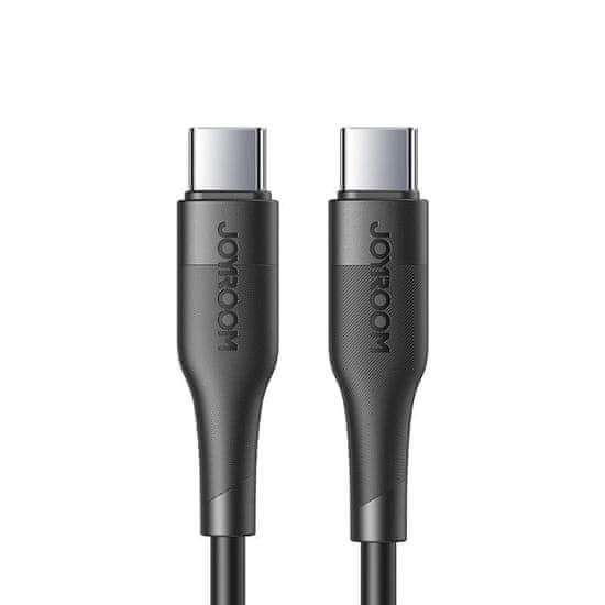 Joyroom Fast Charging kabel USB-C / USB-C QC PD 3A 60W 1.2m, fekete