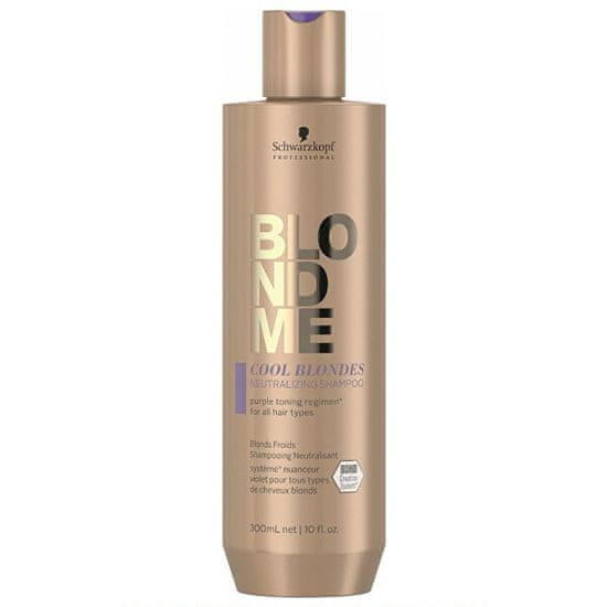 Schwarzkopf Prof. Sárga tónust semlegesítő sampon Blondme Cool Blondes (Neutralizing Shampoo)