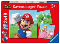 Ravensburger 051861 Puzzle Super Mario, 3x49 darab