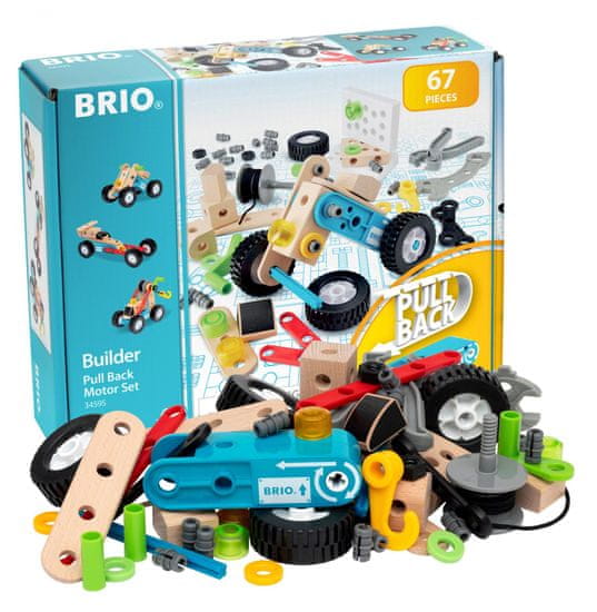 Brio 34595 Építőkockák Brio Builder pull-back rendszer