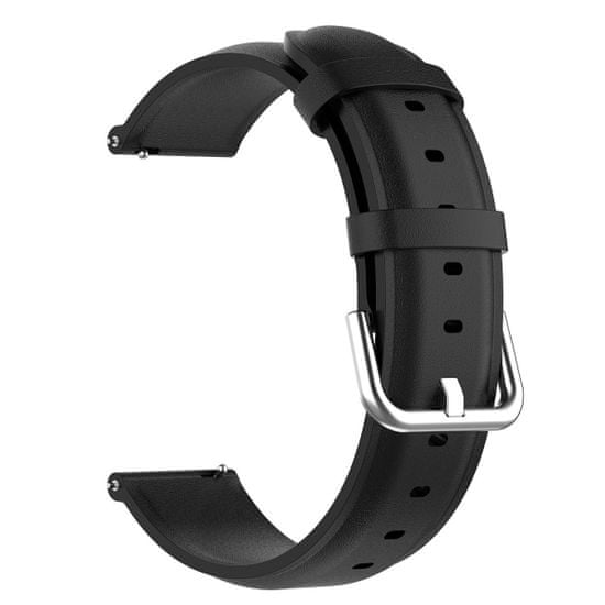 BStrap Leather Lux szíj Garmin Vivoactive 4, black