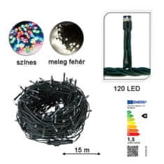 Timeless Tools LED fényfüzér választható méretben és színben-120 LED-es-melegfehér