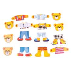 Bigjigs Toys Medve családi öltöztető puzzle