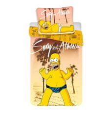 Jerry Fabrics Lenjerie de bumbac, Homer Simpson, 140 x 200 cm, Jerry Fabrics