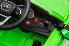 Beneo Elektromos autó Audi RSQ8, 12V, 2,4 GHz távirányító, USB bemenet, LED-es lámpák, 12 V-os akkumulátor