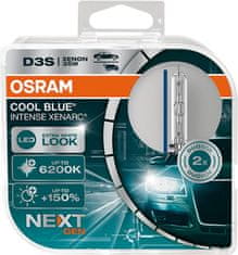 Osram Xenon lámpa D3S XENARC Cool Blue Intense NextGeneration 6200K +150% BOX