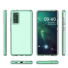 IZMAEL Spring clear TPU Telefontok Samsung Galaxy A12/Galaxy M12/Galaxy F12 telefonhoz KP8713 rózsaszín