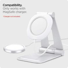 Spigen MagFit töltő állvány Apple MagSafe, fehér