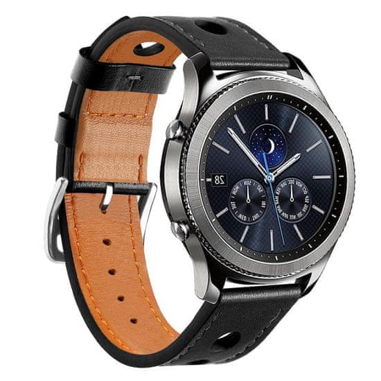 BStrap Leather Italy szíj Huawei Watch GT3 46mm, black