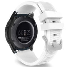 BStrap Silicone Sport szíj Samsung Galaxy Watch 3 45mm, white