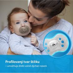 LOVI Szilikon cumizó Dynamic Hey 6-18 m 2 db rózsaszín