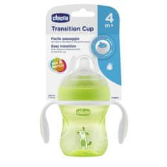 Chicco Transition Learning bögre fogantyúval 200 ml zöld 4m+