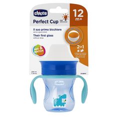 Chicco bögre Perfect 360 fogantyúval 200 ml kék 12m+