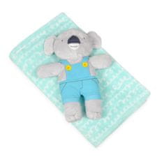 BabyMatex takaró játék Koala menta játékkal 75 x 100 cm