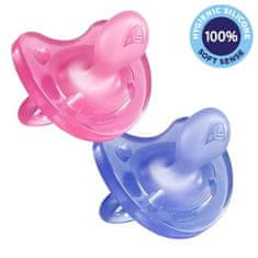 Chicco Physio Soft All-Silicone cumizó 16-36m Lány 2 db