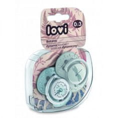 LOVI Nyugtató Cumi Dynamic Botanic Soother 0-3m 2 db - fiú