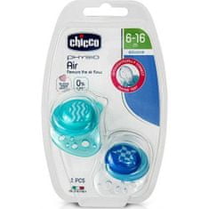 Chicco Physio Air szilikon cumizó 6-16m fiú 2 db